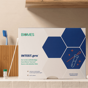 Darmaufbau nach der Darmspiegelung: INTEST.pro Testkit mit Probenröhrchen